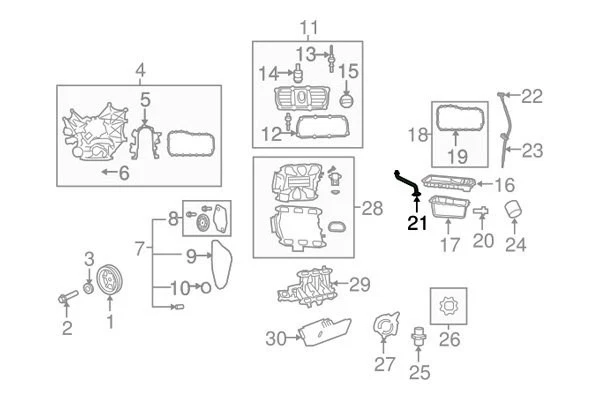 For Jeep Wrangler 2007-2011 Jeep 4666028AA Engine Oil Pump Pickup Tube Foto 4 de 4