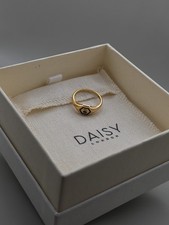 Daisy London Ring Gold On Silver 925 Deco Small Size J (XS). Please See Info 🤍