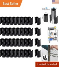 72 Pcs for 1" Post - 36 Pairs of Wire Rack Lock Clip Replacements for Metal S...