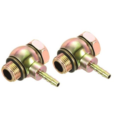 2x Schlauch Stachel Anschluss Ellenbogen 6mm M16x1.5 Außengewinde Winkeladapter