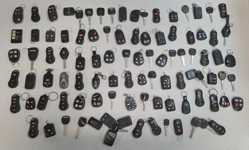 Huge Bulk Lot 80+ Car Key Fobs & Transponder Keys OEM Mixed Untested For Parts - product listing photo