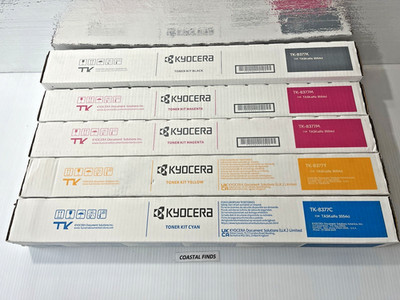 Kyocera TK-8377 Toner CMYK Set (5) OEM NEW Sealed TK-8377K TK-8377C ''''77M ''''77Y