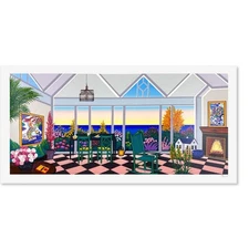 Fanch Ledan, "Interior with Two Chagall" Limited Edition Serigraph, AP Numbered