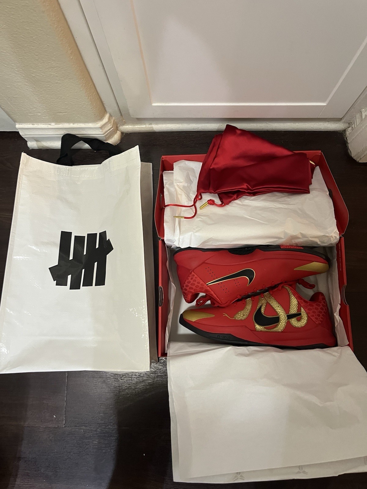 SAOLA Taglia 14 Nike Zoom Kobe 5 Protro Anno del Mamba Rosso Università