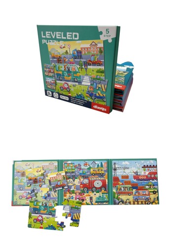 3in1 Magnetic Jigsaw Puzzle Book (Transportation)