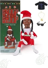 Snoop Dogg Snoop on a Stoop Christmas Holidays Elf Plush Toys Shelf Decor