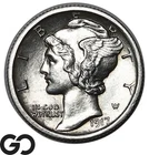 1917 Mercury Dime, Nice Mint Luster, Gem BU++ Scarcer Date