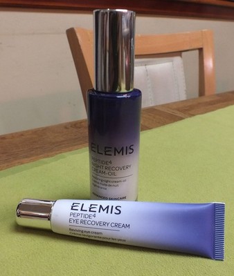 Elemis Peptide4 2 Piece Set: Night Recovery Cream-Oil 1oz & Eye Recovery Cream
