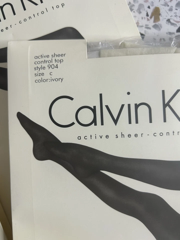 Calvin Klein Control Top Pantyhose 3 Pc Lot - Image 2 of 4