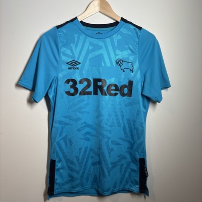 Umbro Derby County Herren 2019/20 Auswärts Fußballtrikot blau Größe Small 