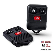 2 Packs 3 Button Replacement Keyless Entry Remote Key Fob Compatible with Ford
