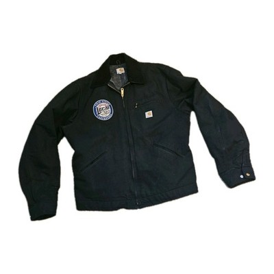 Carhartt Detroit J001 Black Jacket Mens Large Tall Blanket Lined