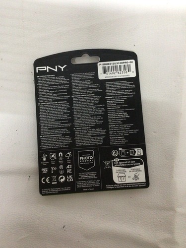 PNY Technologies 512GB Pro Elite microSDXC U3 Flash P-SDUX512U3100PRO-GE (43689) - Photo 3 sur 3