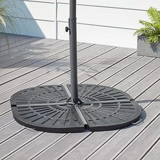 Blooma Tivano Black Parasol Base - 4 Piece - 60kgs