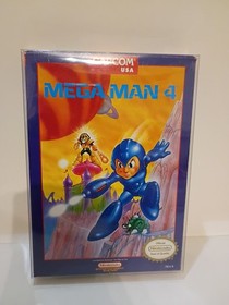 Mega Man 4 Nintendo NES Complete in Box Megaman 4 Tested CIB with Manual "RARE"