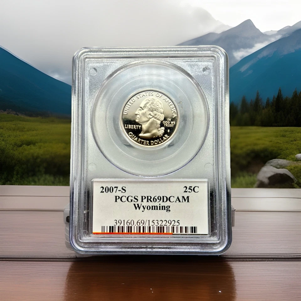 2007-S PCGS PR69DCAM Wyoming Clad Quarter - US Mint 50 States Series - Image 2 of 4
