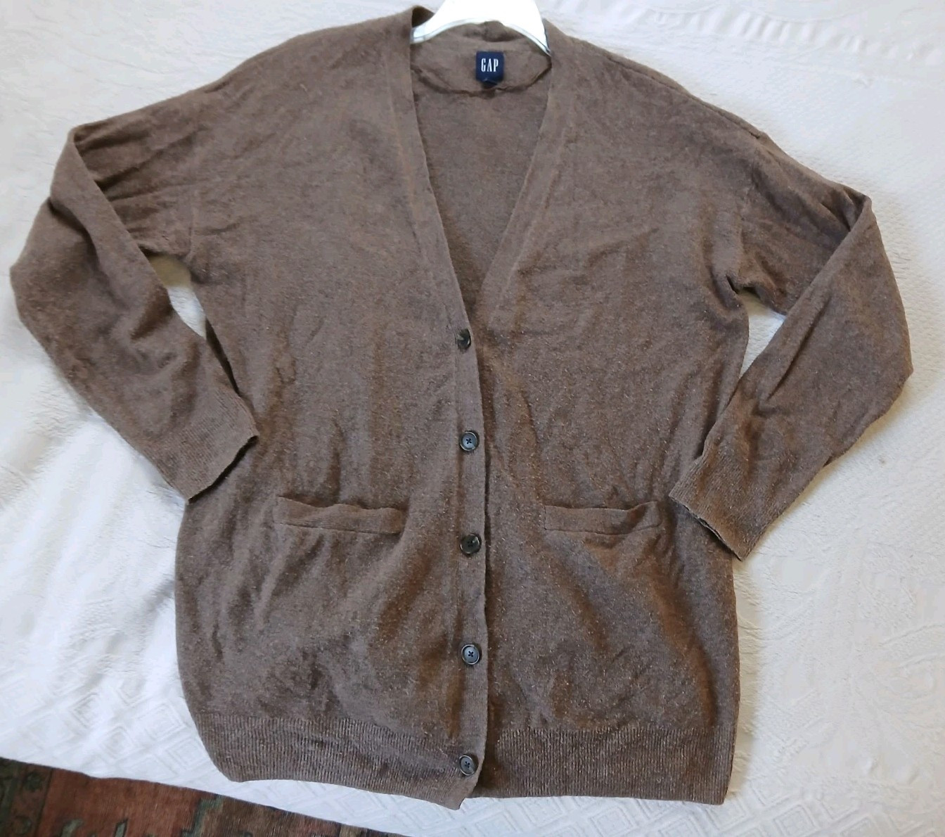 Gap Brown XLTall Lightweight Button Front Thin Cardigan Sweater Women’s