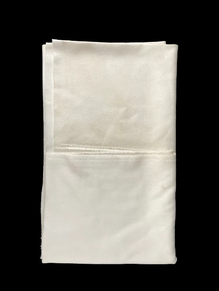 Lot of 3 Vintage 1960s Polyester & Rayon Fabric Remnants White Blue Red Plaid - Image 2 of 4