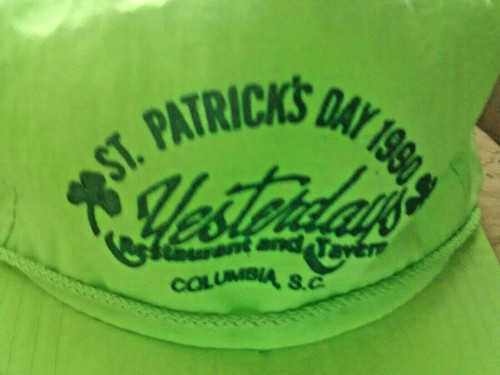 Columbia SC St Patrick's Day Festival Cap Adjustable Green Nylon THU 3-17-2022 - Picture 2 of 11