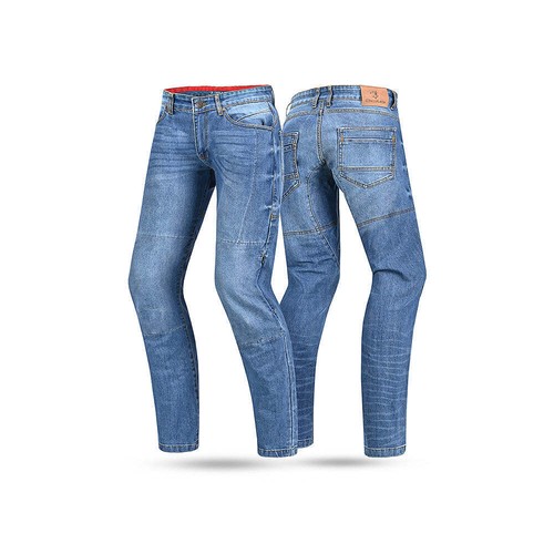 Kevin Vaqueros de moto para hombre Pantalones vaqueros Pantalón Armored Azul - Imagen 2 de 17