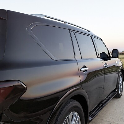 Chrome Delete Blackout Vinyl for 2018-24 Infiniti QX80 Window Trim