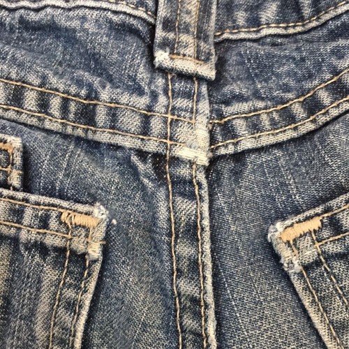 Lee Authentic Boys Sz 5 Denim Cargo Jeans 100% Cotton Adjustable - Picture 8 of 10