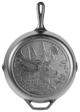 Lodge 12" Elk Scene "Wildlife Series" Cast Iron Skillet NEW