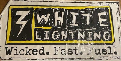 Used White Lighting RC Fuel Banner 3ftx5ft
