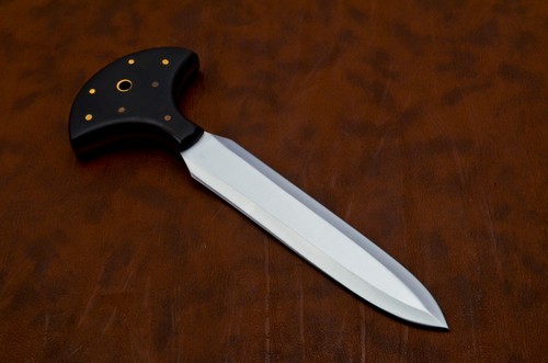 Custom Hand forged Stainless Steel Double Edged DAGGER Full Tang with Sheath - Picture 4 of 15