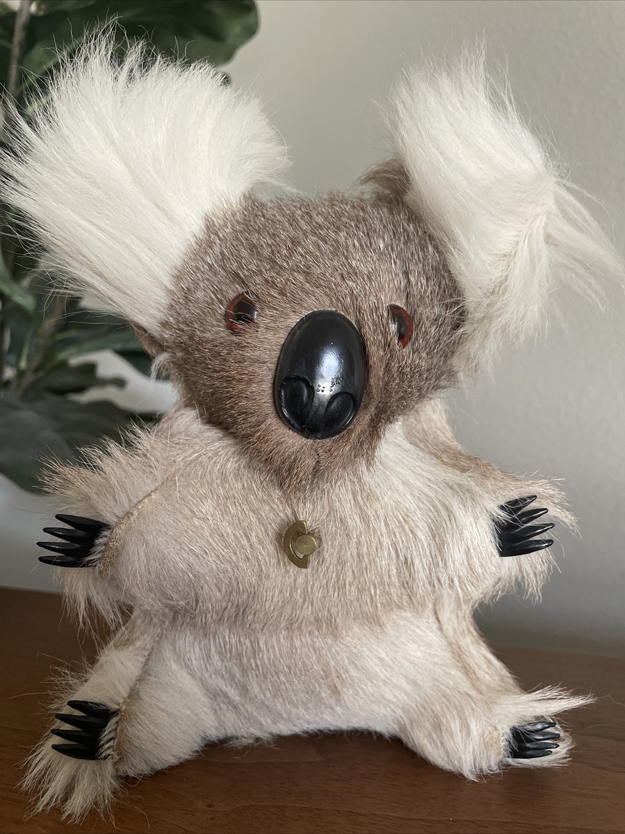 koala様 Vintage Musical Koala Bear Plush Figurine Australian Working