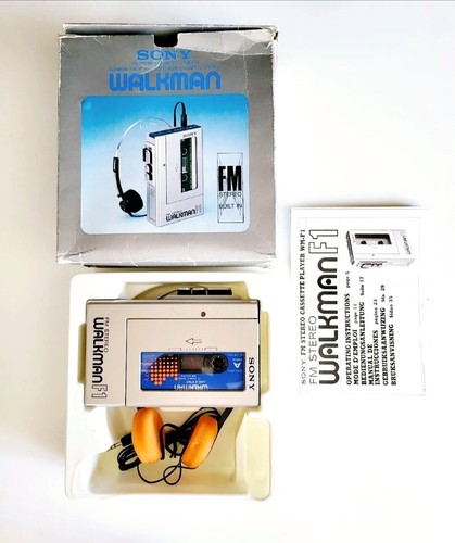 SONY WALKMAN WM-F1 RADIO CASSETTE PLAYER 1st Radio Walkman set (Used Only Twice) - Picture 2 of 15