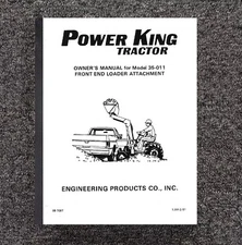 Tractor Service Parts Manual Fits Power King Front Loader Manual Model 35-011