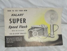 How To Use Your New Kalart Super Speed Flash instruction booklet