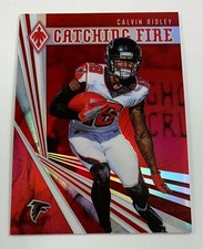2019 Panini Phoenix #14 Calvin Ridley Catching Fire Red Parallel 122/299 PF2