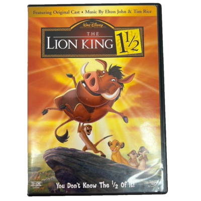 The Lion King 1 1/2 Dvds Featuring Original Cast Music By Elton