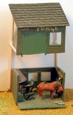 Village Blacksmith Forge A24 UNBEMALT N Spurweite Langley Modelle Kit Figuren