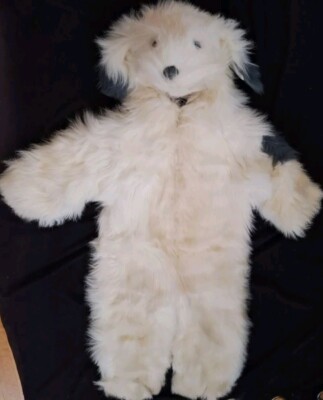 Vtg Zip Front Halloween Costume Shaggy Dog outfit Sz 6-7 Plush