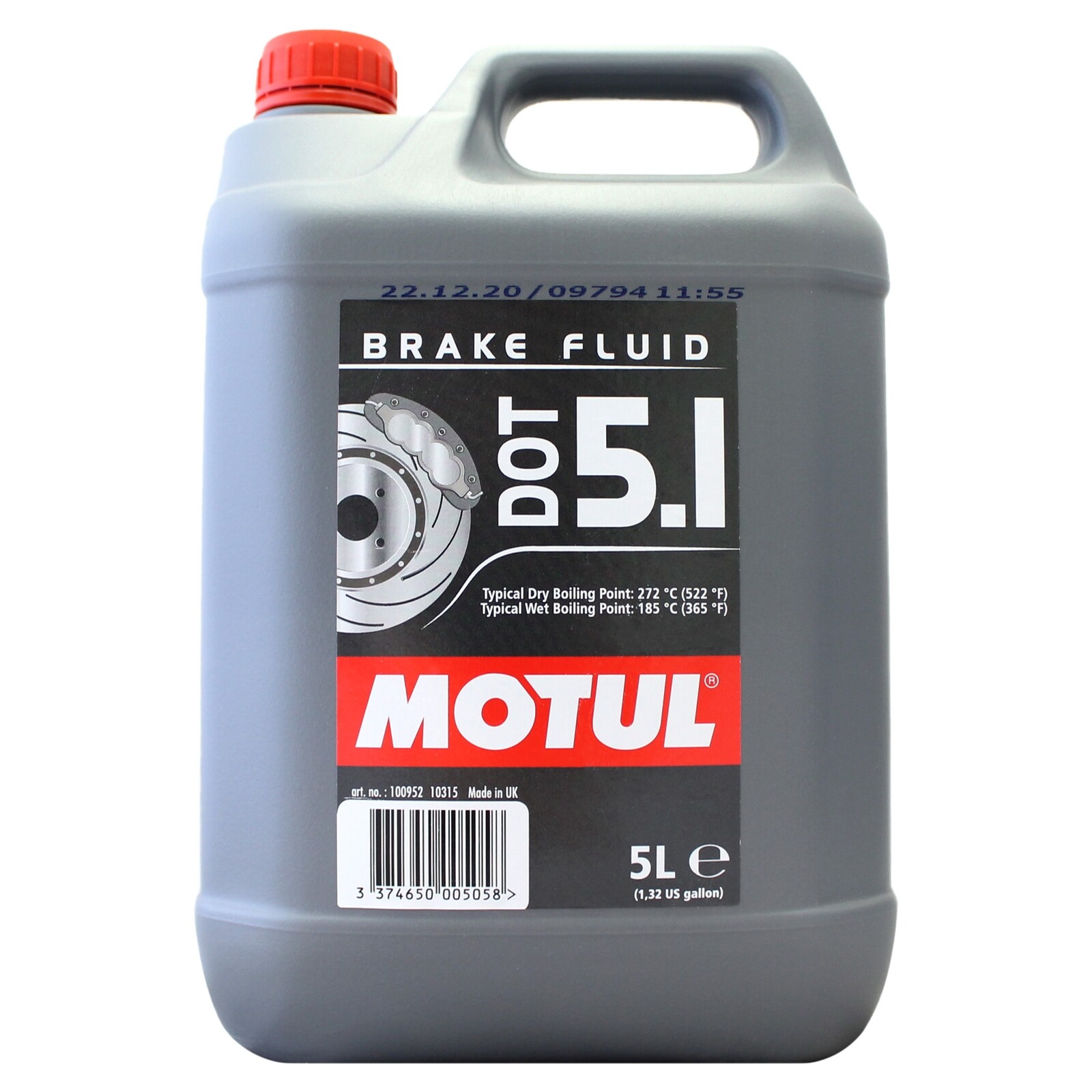 Motul DOT 5.1 Long Life Fully Synthetic Brake & Clutch Fluid - 5 Litres 5L