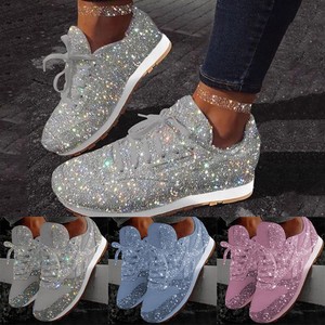 ladies glitter trainers