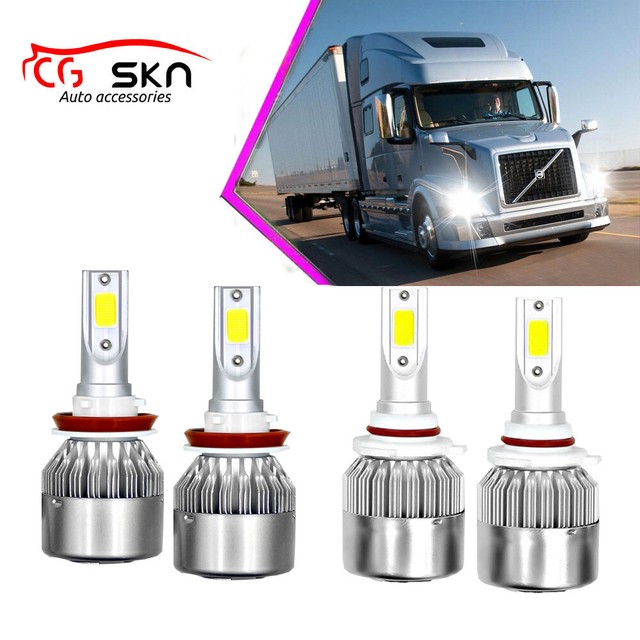9005 + H11 Hi/Low Beam LED Bulb Headlamp Kit For Volvo VNL VNM 630 670 730 780 eBay