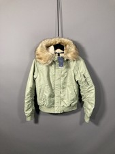 Jack Wills Quilted Bomber Jacket - Size Xxs - Green - New With Tags - Women’s