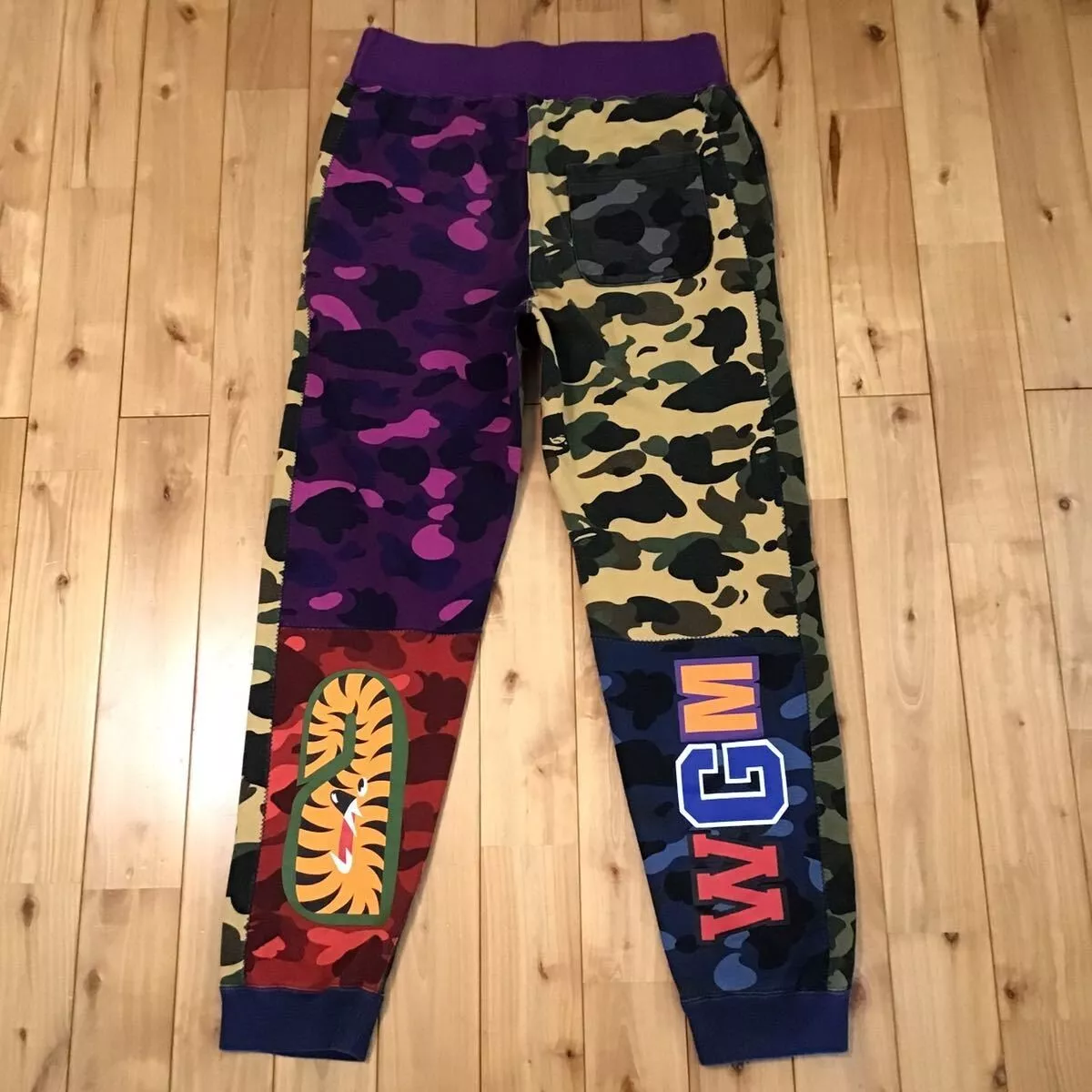 BAPE mix camo Shark sweat pants A Bathing Ape Size M | eBay