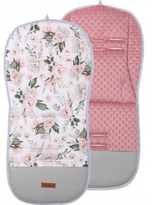 Universal Doppelseitige Weiche Kinderwagen Sitzeinlage Kinderwagen Buggy Romantisch Blumen