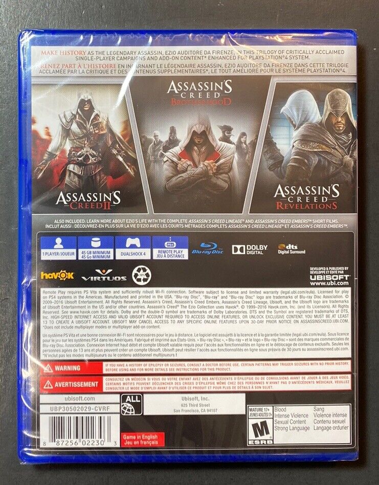 Assassin's Creed The Ezio Collection Jeu PS4