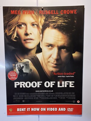 Proof Of Life. Russell Crowe. Meg Ryan. Original UK Video Poster