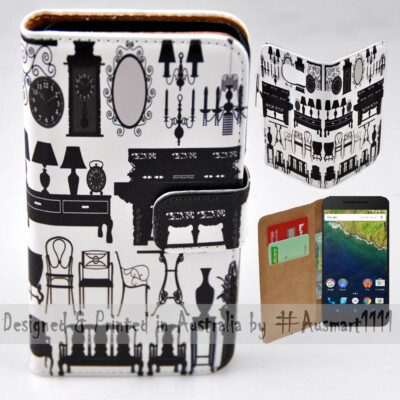 For Google Pixel Series - Antique Furniture Theme Print Mobile Phone Case Cover