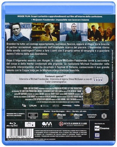 Blu-ray *** SHAME (Fassbender) *** Fuori Catalogo - Imagen 2 de 2