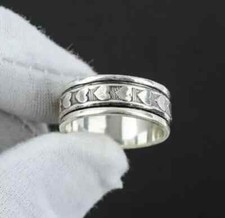 Solid 925 Sterling Silver Handmade Beautiful Heart Designer Ring All Size R77