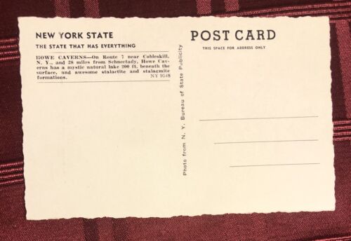 Postcard Howe Caverns NY RPPC 9548 - Picture 2 of 3
