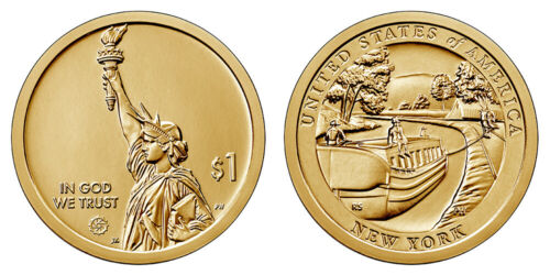 2021-P&D New York- American Innovation $1 Coins - Picture 1 of 1
